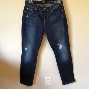 7 For All Mankind Josefina Skinny Boyfriend Jeans